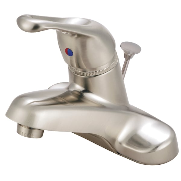 4" Centerset Bathroom Faucet, Brushed Nickel